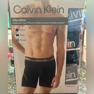 NIB/ Calvin Klein New 3Pack Boxer Brief Microfiber Medium / Retail $48